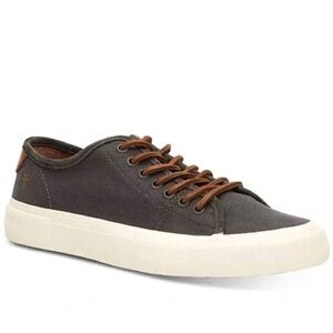 Frye men’s ludlow low top gray lace up sneakers size 10